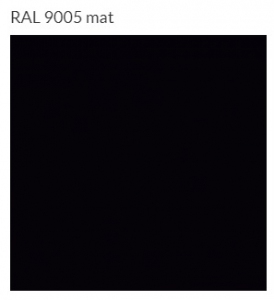Terma Warp S grzejnik łazienkowy 1110x500 czarny mat